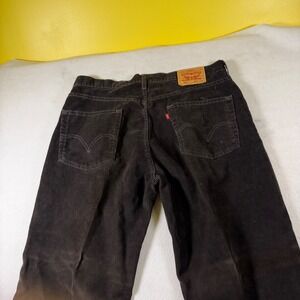 Levis 569 Loose Straight Corduroy Pants Mens 36x32 Dark Brown Cord Trousers